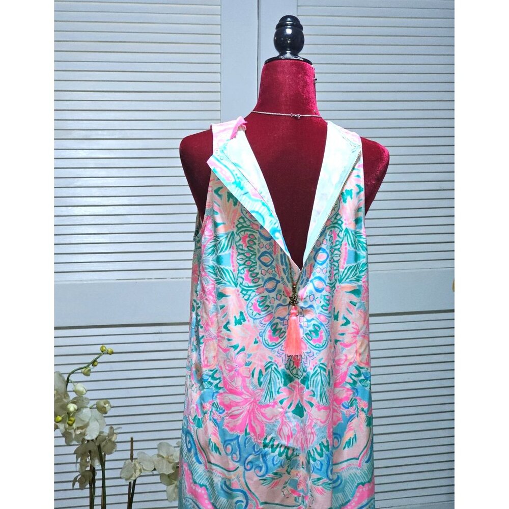 Lilly Pulitzer Women's Multicolor Cotton Kelby Shift Dress Hot Tamale Sz 6 2451 - Picture 7 of 14